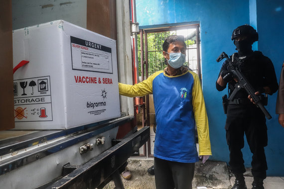 Photo by Scanpix / Chinese Coronavirus Vaccine Delivered to Indonesia