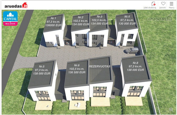 Vilnius City Municipality / Developer Visualization Illegally Sells Eight One-Bedroom Homes on One Home Plot