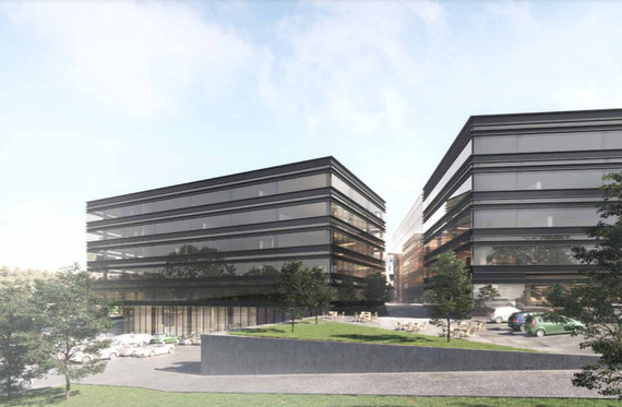 The Unitectus / Audėjo shopping center in Vilnius will be replaced by offices and apartments