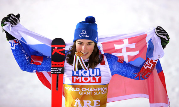 Photo by Scanpix / Alpine Ski Slalom World Champion Petra Vlhova.