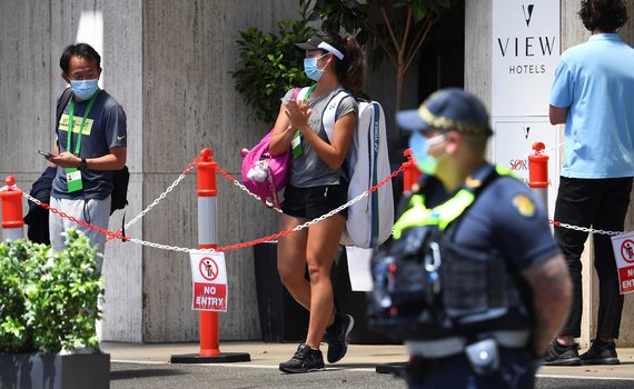 Photo by Scanpix / Before the Australian Open, the players were quarantined in Melbourne.