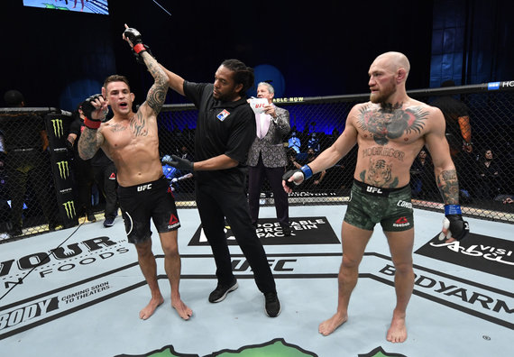 Scanpix Photo / Conor McGregor and Dustin Poirier: MMA star C. McGregor was defeated in a duel in Abu Dhabi.