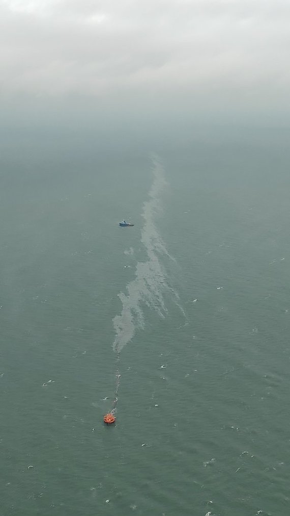 Air Force Photo / Oil Product Stain at Būtingė Terminal 