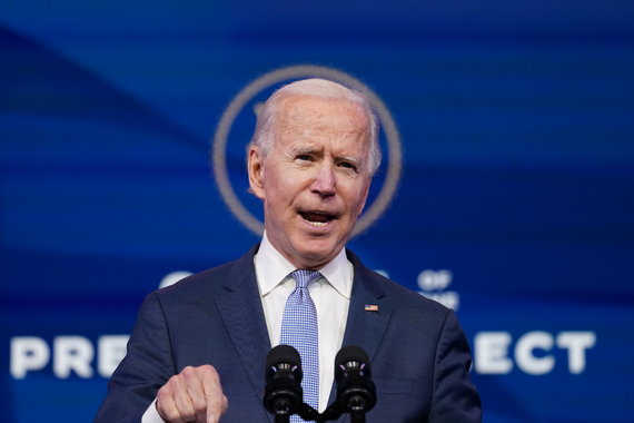 Reuters / Photo by Scanpix / Joe Biden at a press conference