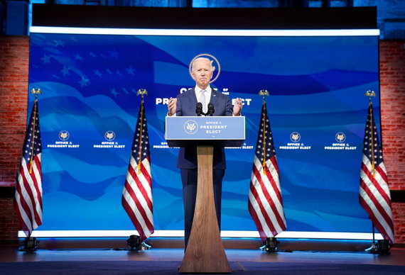 Reuters / Photo by Scanpix / Joe Biden at a press conference