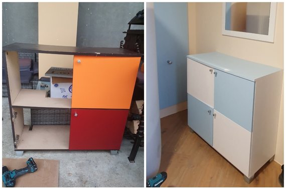 Kristina's personal archive / renovated furniture: before and after