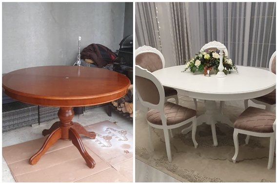 Kristina's personal archive / renovated furniture: before and after