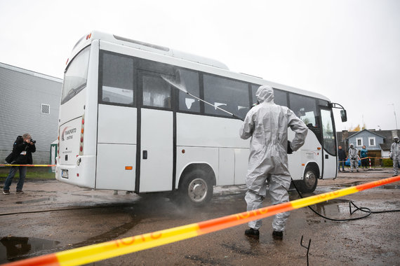 Photo by Sigismund Gedvila / 15min photo / Exercises on a possible accident at the Astrava nuclear power plant