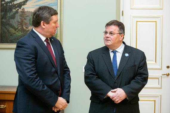 Photo by Sigismund Gedvila / 15min / Raimundas Karoblis and Linas Linkevičius