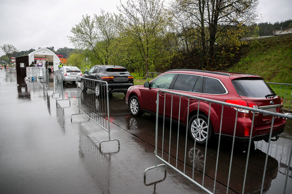 Photo by Sigismund Gedvila / 15min / Mobile coronavirus checkpoint