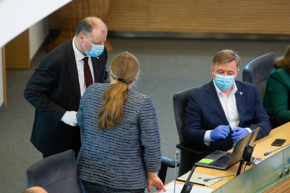 Photo by Sigismund Gedvila / 15min / Saulius Skvernelis, Agnė Širinskienė, Ramūnas Karbauskis