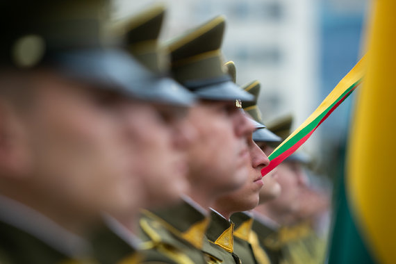 Sigismund Gedvila / 15 minute photo / state flag raising ceremony