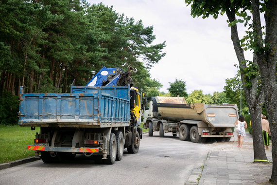 Sigismund Gedvila photo / 15min / Construction on Neringos street