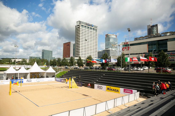 Sigismund Gedvila / 15min photo / Press conference of the beach volleyball tournament