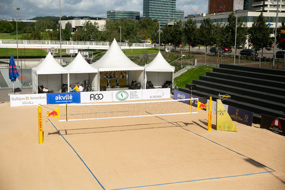 Žygimantas Gedvila / 15min photo / Press conference of the beach volleyball tournament