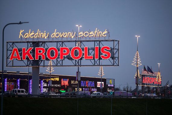 Sigismund Gedvila / 15min photo / Shopping centers with Christmas decorations in Vilnius