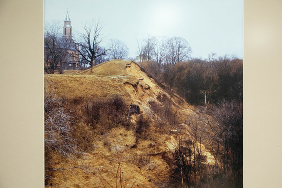 Žygimantas Gedvila / 15min photo / Kernavė Mindaugas throne mound east slope landslide, 1979 Museum photo