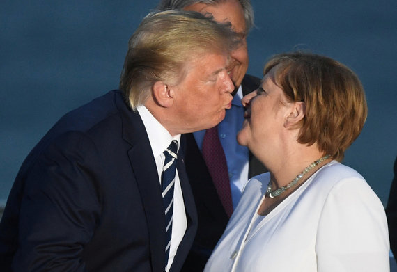 Reuters / Photo by Scanpix / Donald Trump and Angela Merkel