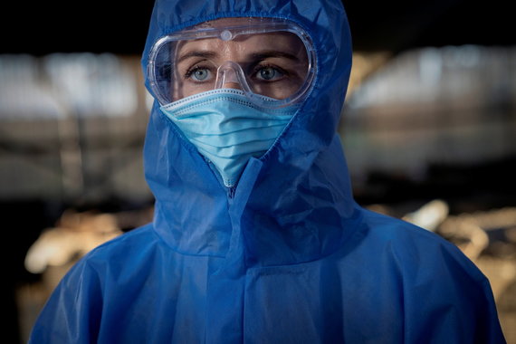 Reuters / Photo by Scanpix / Mette Frederiksen at a tissue farm