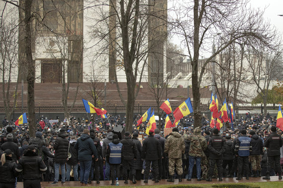 Scanpix / AP photo / Protesters in Moldova