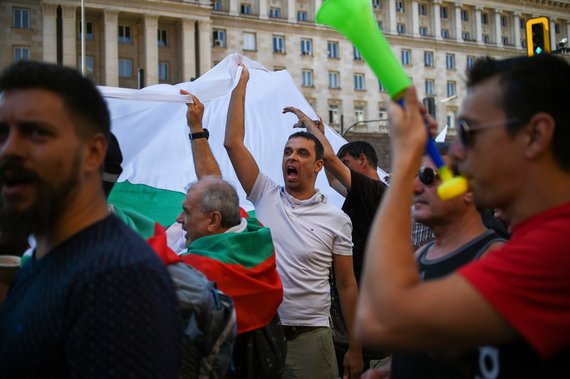 AFP / Photo by Scanpix / Protesters in Bulgaria