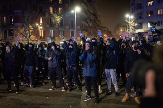 Scanpix / SIPA Photo / Protest against the arrest of Pablo Hasel