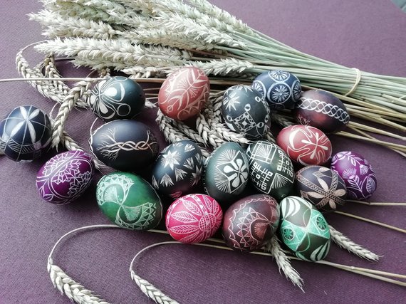 Personal archive photo / Printed eggs by Edita Prikockienė 