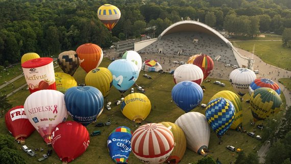 Go Vilnius photo / Few balloons flew in Vilnius at the same time after a 17-year break.