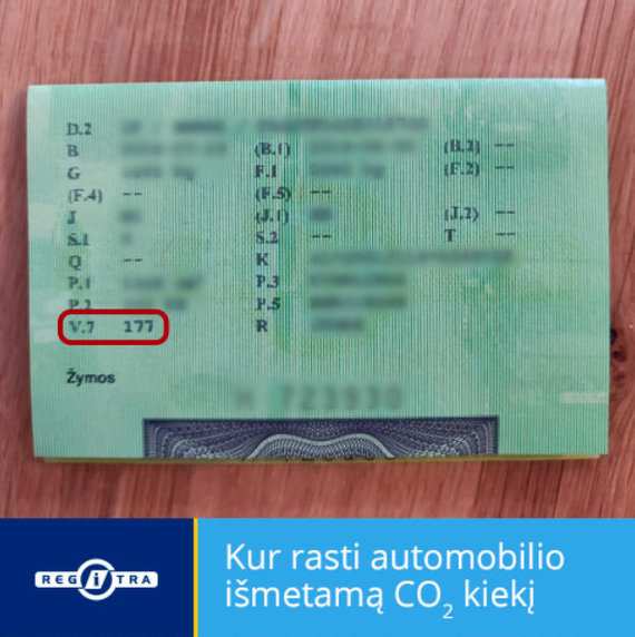 Regitra photo / Car registration certificate