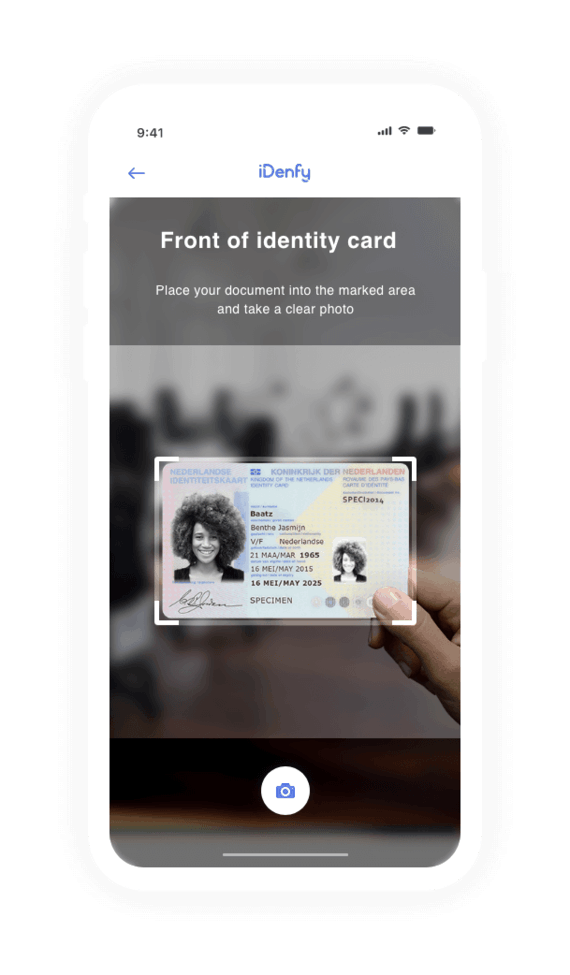 Illustration IDenfy / Personal identification process