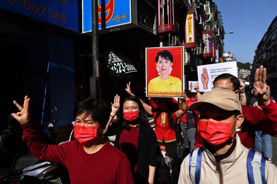 Reuters / Photo by Scanpix / Protests against coups in Myanmar