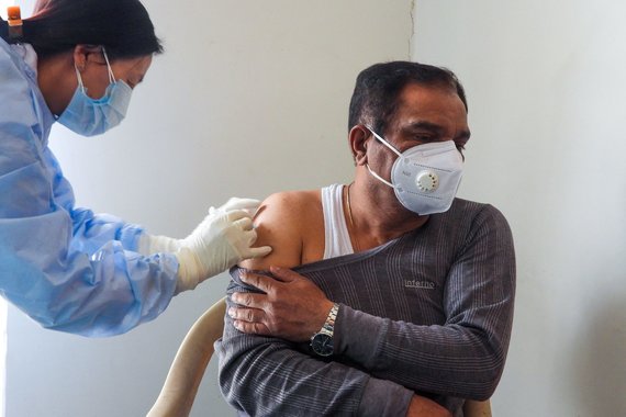 AFP / Scanpix Photo / Vaccination in India Covishield Vaccine