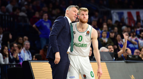 Photo from Getty Images / Euroleague.net/Thomas Walkup and Šarūnas Jasikevičius