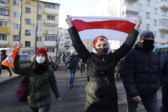 Scanpix / AP photo / Protest in Belarus