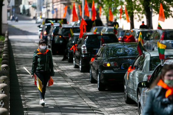 Sigismund Gedvila / 15min photo / International Labor Day is celebrated with a picket