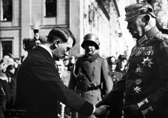 German Bundesarchive photo / Wikimedia.org / Adolf Hitler appointed Reich Chancellor pays tribute to Reich President Paul von Hindenburg (March 21, 1933)