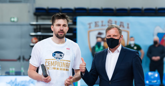 E.Šeškus became the MVP of the NKL final four: “Once my dad helped me, now I help him”