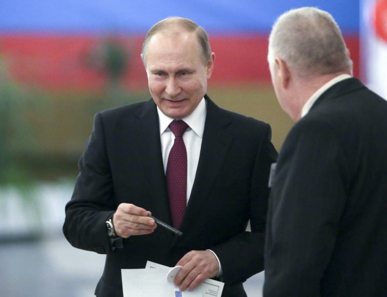 „Scanpix“/AP nuotr./Prezidento rinkimai Rusijoje