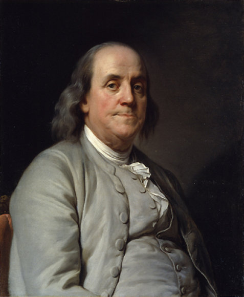 „Wikipedia“ iliustr./Benjaminas Franklinas