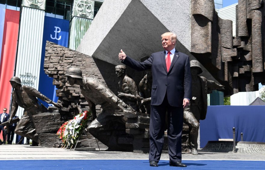 Donaldas Trumpas Lenkijoje